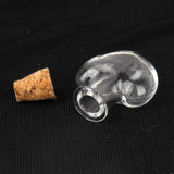 Maxbell 20 Mini Cork Glass Bottle Vials Jars Craft Charm Empty Wishing Bottle Star Heart