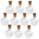 Maxbell 20 Mini Cork Glass Bottle Vials Jars Craft Charm Empty Wishing Bottle Star Heart
