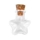 Maxbell 20 Mini Cork Glass Bottle Vials Jars Craft Charm Empty Wishing Bottle Star Heart