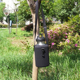 Maxbell Maxbell 2L Stainless Steel Sports Drink Water Bottle with Snap Hook + Black Soft Protector Cover Bag