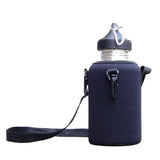 Maxbell Maxbell 2L Stainless Steel Sports Drink Water Bottle with Snap Hook + Black Soft Protector Cover Bag