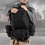 Maxbell Military Tactical Rucksack Molle Assault Backpack Bag for Hiking 65L Black