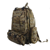 Maxbell Military Tactical Rucksack Molle Assault Backpack Bag for Hiking 65L CP Camo