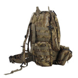 Maxbell Military Tactical Rucksack Molle Assault Backpack Bag for Hiking 65L CP Camo