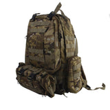Maxbell Military Tactical Rucksack Molle Assault Backpack Bag for Hiking 65L CP Camo