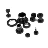 Maxbell Stainless Steel Ear Plug Expander Flesh Tunnel Stretcher Kit 16PCS Black