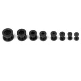 Maxbell Stainless Steel Ear Plug Expander Flesh Tunnel Stretcher Kit 16PCS Black