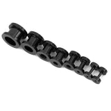 Maxbell Stainless Steel Ear Plug Expander Flesh Tunnel Stretcher Kit 16PCS Black