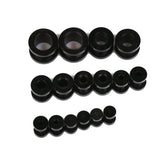 Maxbell Stainless Steel Ear Plug Expander Flesh Tunnel Stretcher Kit 16PCS Black