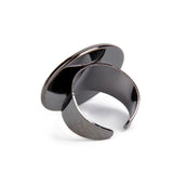 Maxbell 20 Pieces Adjustable Brass DIY Blank Ring Bezel Base for 25mm Cabochon