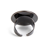 Maxbell 20 Pieces Adjustable Brass DIY Blank Ring Bezel Base for 25mm Cabochon