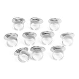 Maxbell 20 Pieces Adjustable Brass DIY Blank Ring Bezel Base for 25mm Cabochon