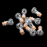 Maxbell 30pcs Mini Small Cork Stopper Glass Bottles Vials Jars Bottle DIY Craft Pendant