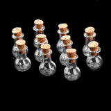 Maxbell 30pcs Mini Small Cork Stopper Glass Bottles Vials Jars Bottle DIY Craft Pendant
