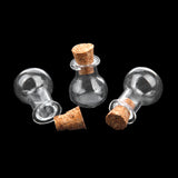 Maxbell 30pcs Mini Small Cork Stopper Glass Bottles Vials Jars Bottle DIY Craft Pendant