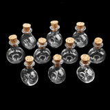 Maxbell 30pcs Mini Small Cork Stopper Glass Bottles Vials Jars Bottle DIY Craft Pendant