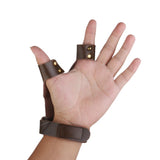 Maxbell Cow Leather Archery Shooting Glove & 3 Strap Arm Guard