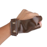Maxbell Cow Leather Archery Shooting Glove & 3 Strap Arm Guard