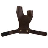 Maxbell Cow Leather Archery Shooting Glove & 3 Strap Arm Guard