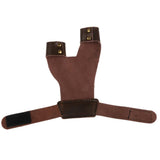 Maxbell Cow Leather Archery Shooting Glove & 3 Strap Arm Guard