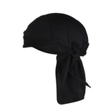 Maxbell Polyester Anti-UV Wrap Tie Bandana Hat Pirate Scarf For Riding Camping Cycling Biking Headband Head Scarf Black - Aladdin Shoppers