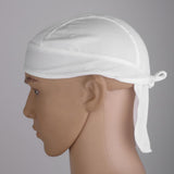 Maxbell 2xPolyester Anti-UV Wrap Tie Bandana Hat Pirate Scarf for Riding Cycling White