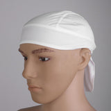 Maxbell 2xPolyester Anti-UV Wrap Tie Bandana Hat Pirate Scarf for Riding Cycling White