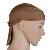 Maxbell 2xPolyester Anti-UV Wrap Tie Bandana Hat Pirate Scarf for Riding Cycling Brown