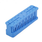 Maxbell Professional Dental Measuring Block K-File H-File Holder Ruler Blue