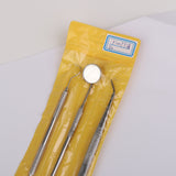 Maxbell Dental Mouth Mirror Probe Tweezers Hygiene Examination Cleaning Tool Kit