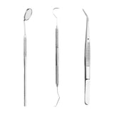 Maxbell Dental Mouth Mirror Probe Tweezers Hygiene Examination Cleaning Tool Kit