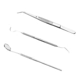 Maxbell Dental Mouth Mirror Probe Tweezers Hygiene Examination Cleaning Tool Kit