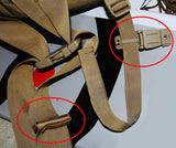 Maxbell 10 Military Backpack Molle Webbing Connecting Clips & 5 Elastic Cord Buckles