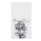 Maxbell 10Pcs Black Alloy Keychain Snap Buckle Carabiner Camping Hiking Spring Hooks - Aladdin Shoppers