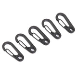 Maxbell 10Pcs Black Alloy Keychain Snap Buckle Carabiner Camping Hiking Spring Hooks - Aladdin Shoppers