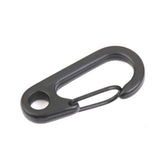 Maxbell 10Pcs Black Alloy Keychain Snap Buckle Carabiner Camping Hiking Spring Hooks - Aladdin Shoppers
