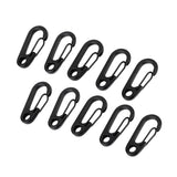 Maxbell 10Pcs Black Alloy Keychain Snap Buckle Carabiner Camping Hiking Spring Hooks - Aladdin Shoppers