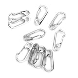 Maxbell 20x Outdoor Camping Carabiner Keychain Clip Snap Split Spring Lock Buckles