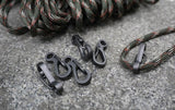 Maxbell 20x Outdoor Camping Carabiner Keychain Clip Snap Split Spring Lock Buckles