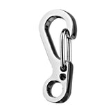 Maxbell 20x Outdoor Camping Carabiner Keychain Clip Snap Split Spring Lock Buckles