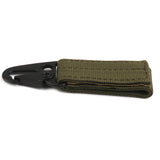 Maxbell 2pcs Tactical Molle Hanging Belt Carabiner Clip Hook Webbing Buckle Strap