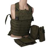 Maxbell Tactical Combat Molle Assault Military Army Airsoft SWAT Vest - Army Green
