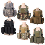 Maxbell Tactical Combat Molle Assault Military Army Airsoft SWAT Vest - Army Green