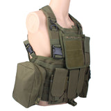 Maxbell Tactical Combat Molle Assault Military Army Airsoft SWAT Vest - Army Green