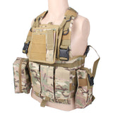 Maxbell Tactical Combat Molle Assault Military Army Airsoft SWAT Vest - CP Camo