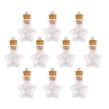 Maxbell 20pcs Glass Cork Bottle Long Cylinder Star Jars Vials DIY Wishing Bottle