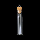 Maxbell 20pcs Glass Cork Bottle Long Cylinder Star Jars Vials DIY Wishing Bottle