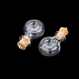 Maxbell 20pcs Glass Cork Bottle Long Cylinder Star Jars Vials DIY Wishing Bottle