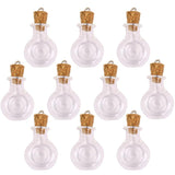 Maxbell 20pcs Glass Cork Bottle Long Cylinder Star Jars Vials DIY Wishing Bottle