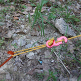Maxbell 20Pcs Camping Tent Awning Lock Guyline Runner Rope Tightener Cord Tensioner